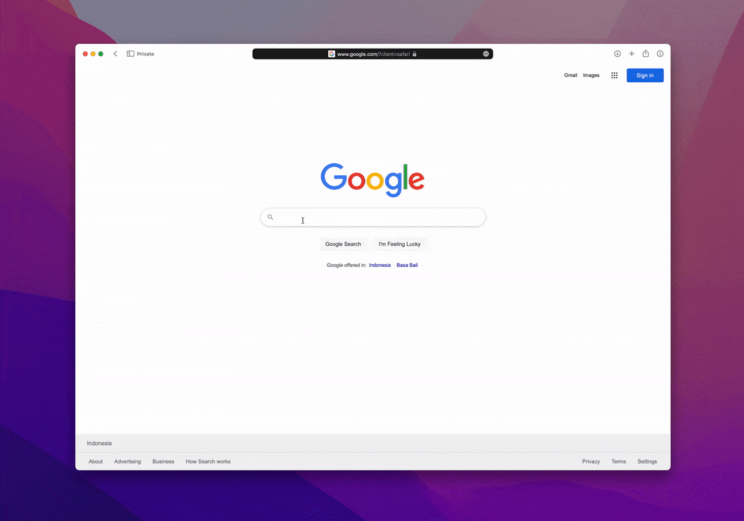 search saja di pencarian google